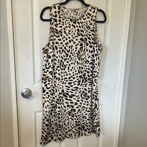 LOFT Leopard Print Shift Dress